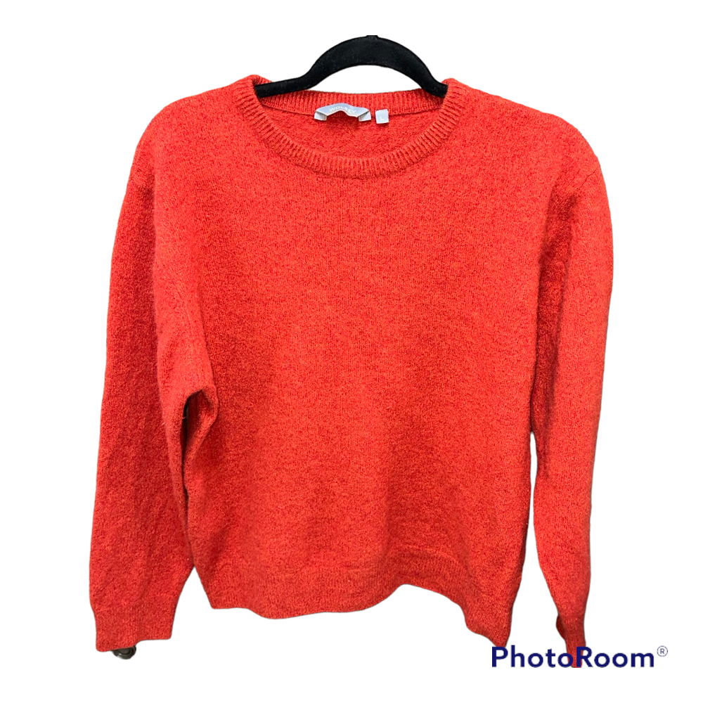 VINTAGE Wolsey Men's Angora Cashmere Wool Blend Orange Pullover Sweater Large